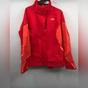 The North Face Red Orange Triclimate Shell Jacket Coat Size X-Large or Men Small
